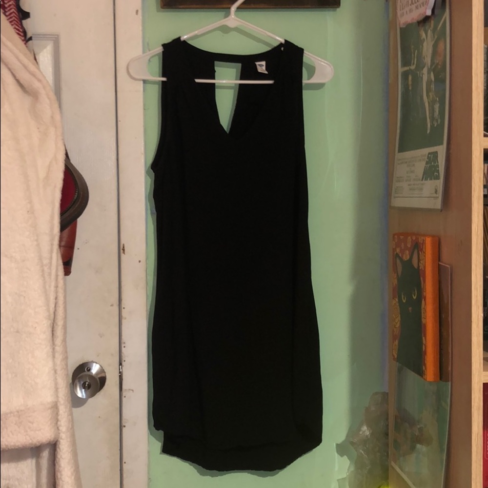 Old Navy petite medium black little dress